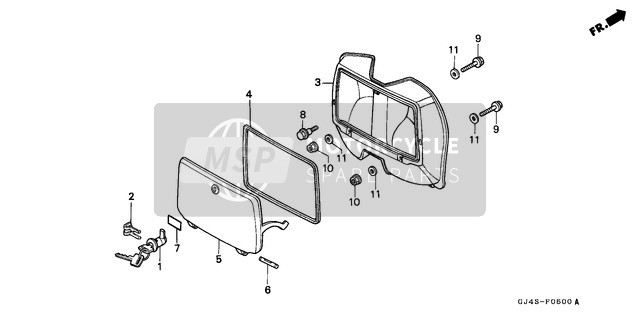 Honda SH75 1989 Glove Box for a 1989 Honda SH75